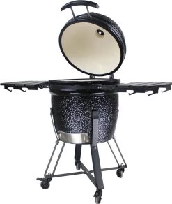 Boets Grill Kamado Grill 21 Inch - 21" - BG21 - Keramisch - Kookoppervlak Ø 44 - Glanzend Zwart -Keukengrill 1016x1200