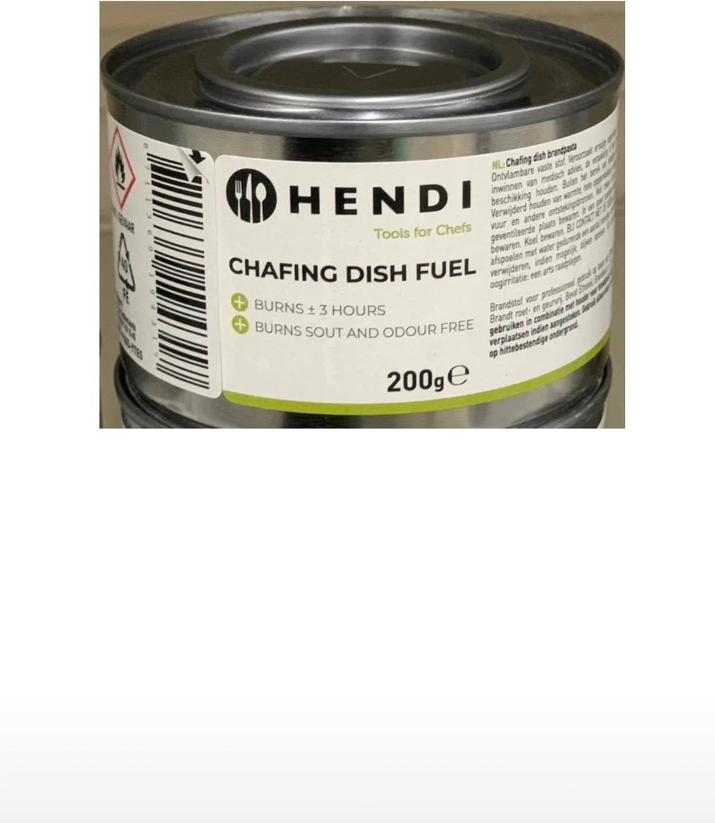 Hendi Brandpasta Voor Chafing Dish - Brandgel 200g - ( 2 Stuks ) 2 Hendi Brandpasta Voor Chafing Dish - Brandgel 200g - ( 2 Stuks ) - Afbeelding 2