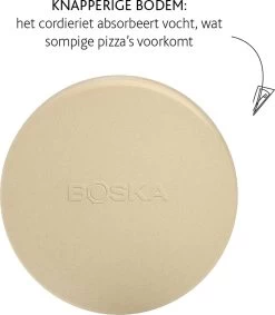 Boska Pizzasteen Deluxe - Voor Oven & BBQ - Knapperige Pizza's - Ø 29.5 Cm - BBQ Accessoires -Keukengrill 1048x1200 1