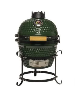 Patton Kamado Keramische Houtskoolbarbecue - 13" - Grilloppervlak Ø 28 Cm - Inclusief Heatdeflector - Groen