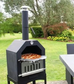 Merkloos MaxxGarden Pizza Oven - Smoker Barbecue Houtskool 45 X 65 X 158cm -Keukengrill 1053x1200