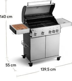 Burnhard Gas BBQ Big FRED Deluxe - 4 Branders - Incl. Keramische Infraroodbrander & Afdekhoes - Deluxe 39 Burnhard Gas BBQ Big FRED Deluxe - 4 Branders - Incl. Keramische Infraroodbrander & Afdekhoes - Deluxe -Keukengrill 1063x1200 2
