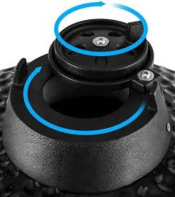 Patton Kamado Grill 13" - Keramisch - Kookoppervlak Ø 28 - Mat Zwart -Keukengrill 1066x1200