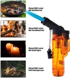Prof Turbo Aansteker - Stormaansteker - Kaarsen - BBQ - Sigaren - 1 St -Keukengrill 1078x1200