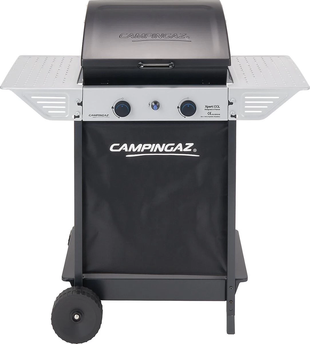 Campingaz Xpert 100 L Gasbarbecue - BBQ - 2-Branders - Grijs/zwart 1 Campingaz Xpert 100 L Gasbarbecue - BBQ - 2-Branders - Grijs/zwart