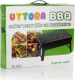 Merkloos Decopatent® Portable Houtskool BBQ - Barbecue - Inklapbaar - Barbecue Houtskool - Tafel Grill - Camping - Strand - Festival - Park -Keukengrill 1130x1200