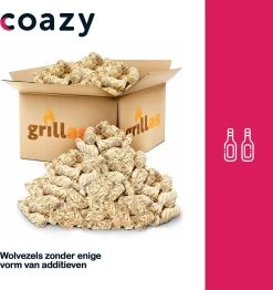 Aanmaakkrullen Voor BBQ Of Kachel | 5kg ECO FSC Gecertificeerd Aanmaakhout Barbecue - Biologisch En Duurzaam Aanmaakwokkels - Houtwol Wokkels - Barbeque Aansteker - Aanmaakblokjes - Accessoires - Ongeveer 400krullen -Keukengrill 1132x1200 1