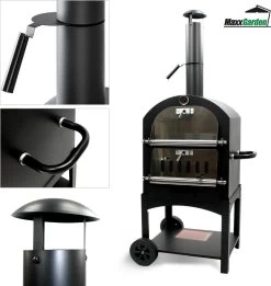 MaxxGarden Pizza Oven - Smoker Barbecue Op Hout, Houtskool Of Pellets - 45 X 65 X 158cm -Keukengrill 1137x1200 2