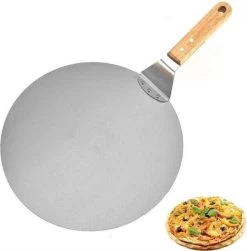 Luxe Pizzaschep Voor Verse Pizza - Extra Groot - RVS 30CM - Grote Pizza Schep Voor Oven Of BBQ Barbecue - Hout Handvat - Pizzaspatel Voor Zelfgemaakte Ovenpizza -Keukengrill 1180x1200 2