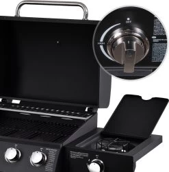 MaxxGarden Gas Barbecue - 3 Branders - Incl. Gratis BBQ Set -Keukengrill 1181x1200