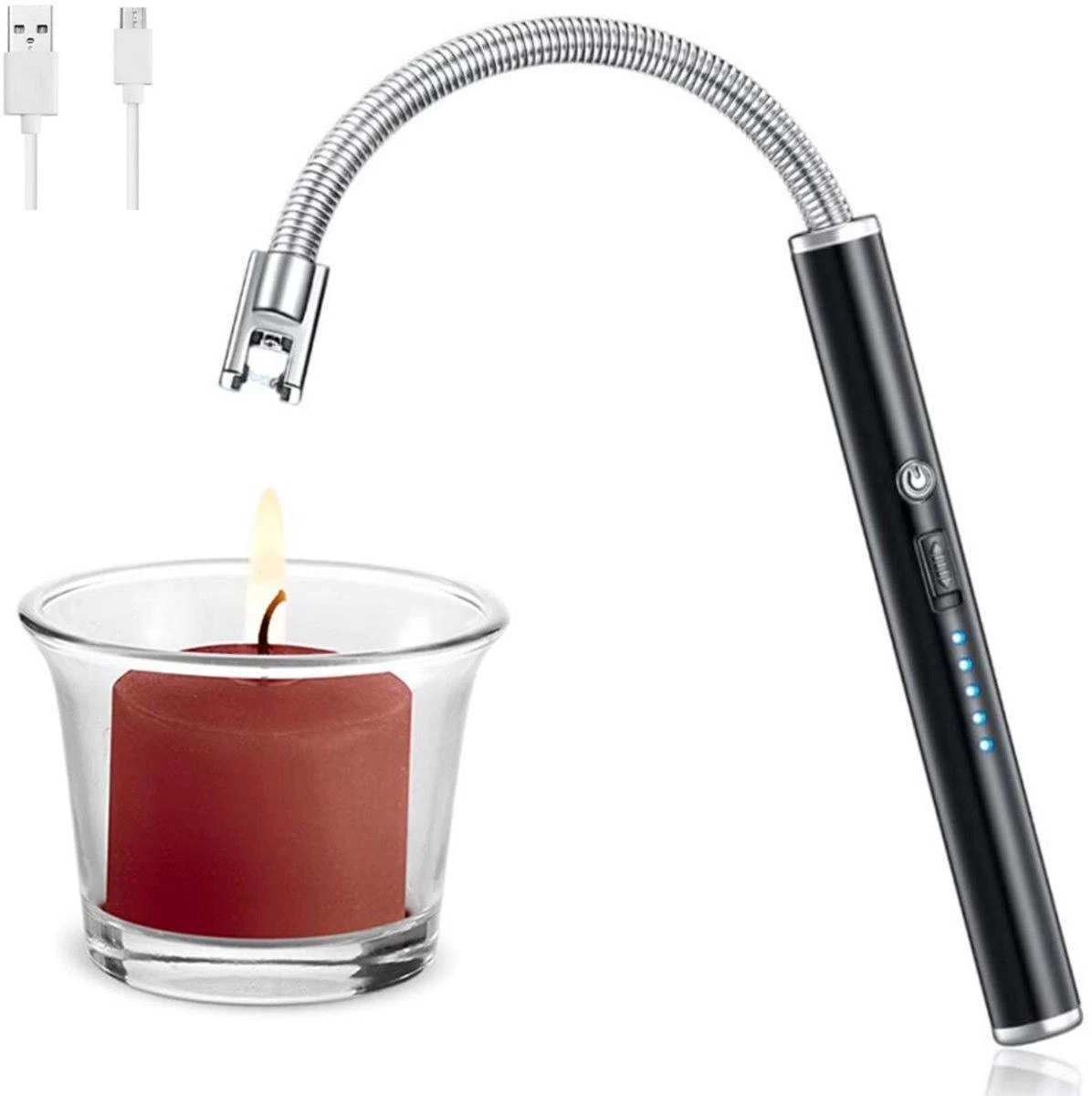 Merkloos BBQ Aansteker Oplaadbaar Met Usb Kabel - Elektrische Keuken Aansteker - Flexibele Aansteker - Zwart 2 Merkloos BBQ Aansteker Oplaadbaar Met Usb Kabel - Elektrische Keuken Aansteker - Flexibele Aansteker - Zwart - Afbeelding 2