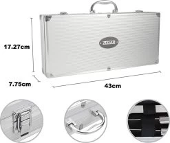 BBQ Accesoires Set Met Thermometer, Handschoenen, Bbq Tang, Bbq Borstel Van Zedar -Keukengrill 1200x1010
