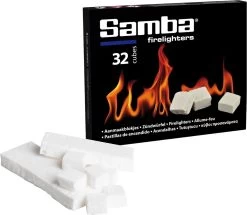 Samba Aanmaakblokjes Wit - Kerosine - 896 Stuks - Omdoos