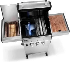 Burnhard Gas BBQ FRED JR. Deluxe - 2 Branders - Incl. Keramische Infraroodbrander & Afdekhoes - Deluxe -Keukengrill 1200x1057