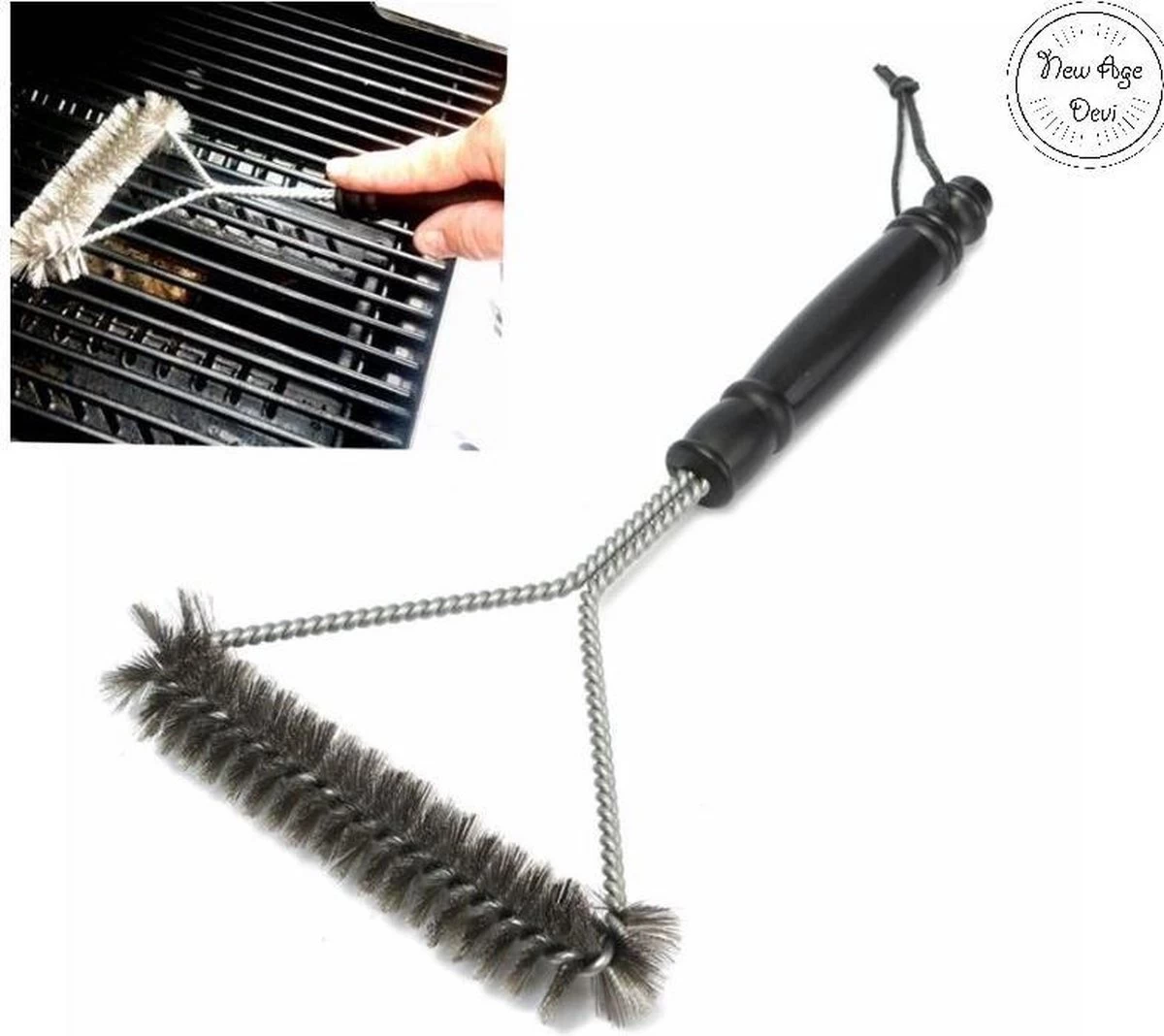 Duurzame RVS BBQ Borstel | BBQ Reiniger | Barbecue Borstel | BBQ Brush | BBQ Schoonmaakborstel | BBQ | Reinigingsborstel | Rooster Reiniger | Staalborstel | Extra Sterk | New Age Devi 1 Duurzame RVS BBQ Borstel | BBQ Reiniger | Barbecue Borstel | BBQ Brush | BBQ Schoonmaakborstel | BBQ | Reinigingsborstel | Rooster Reiniger | Staalborstel | Extra Sterk | New Age Devi