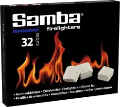 Samba Aanmaakblokjes Wit - Kerosine - 896 Stuks - Omdoos -Keukengrill 1200x1073
