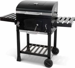 Alice's Garden Houtskool BBQ Bernard - Smoker - Verstelbare Houtskoolbak - Zwart -Keukengrill 1200x1077
