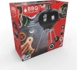 BBQ Collection Houtskoolbarbecue - Kogelbarbecue 45 X 60 Centimeter - Ronde Barbecue - Barbecue Op Wielen - Zwart - Metaal -Keukengrill 1200x1091