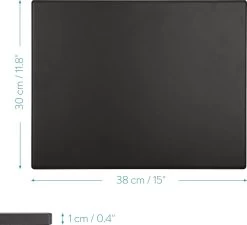 Navaris Pizzasteen XL Voor Oven En Barbecue - Rechthoekige Pizzaplaat 38 X 30 Cm - Inclusief Receptenboek - Keramisch Geglazuurd - Zwart -Keukengrill 1200x1093 1