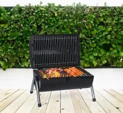 MaxxGarden BBQ - Houtskool Barbecue - Smoker Barbecue - Grilloppervlak (LxB) 38 X 52 Cm - Met Dubbel Grill Vlak - Zwart -Keukengrill 1200x1105 2