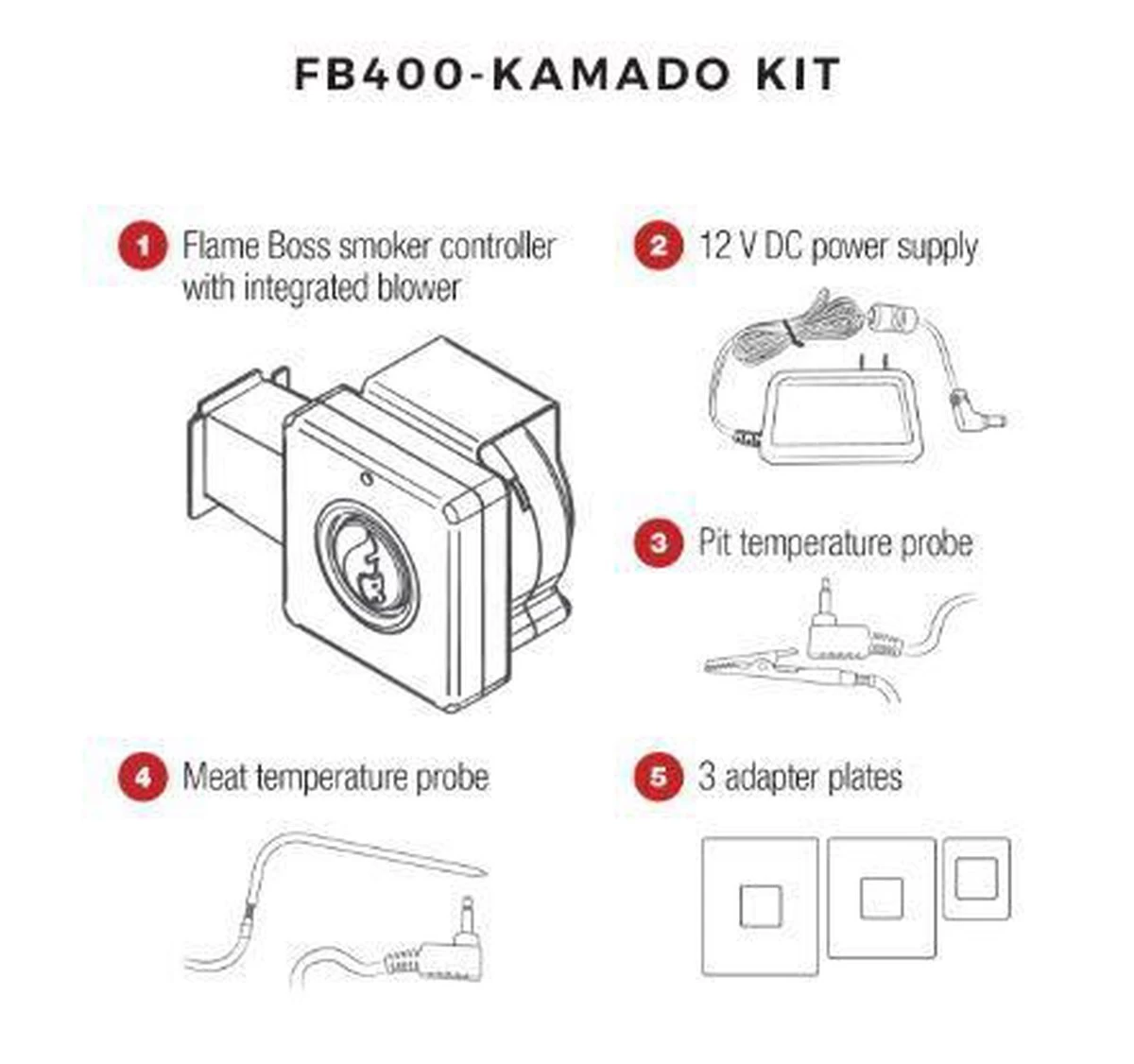 Flame Boss 400 Kamado Smoker Controller 3 Flame Boss 400 Kamado Smoker Controller - Afbeelding 3