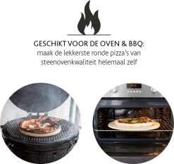 Boska Pizzasteen Deluxe - Voor Oven & BBQ - Knapperige Pizza's - Ø 29.5 Cm - BBQ Accessoires -Keukengrill 1200x1131 1