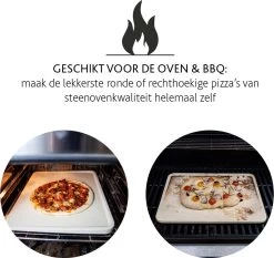 Boska Pizzasteen Deluxe Rechthoek - Voor De Oven - Knapperige Pizza's - 40x32 Cm - BBQ Accessoires -Keukengrill 1200x1131