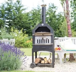 Merkloos MaxxGarden Pizza Oven - Smoker Barbecue Houtskool 45 X 65 X 158cm -Keukengrill 1200x1134
