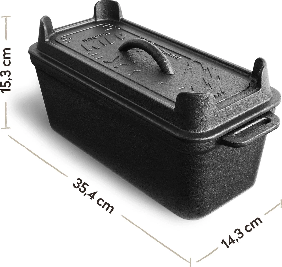 Burnhard Gietijzeren Broodpan 3,5 L - Broodbakvorm 3 Burnhard Gietijzeren Broodpan 3,5 L - Broodbakvorm - Afbeelding 3