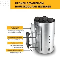 Kolen Starter GROOT - Brikettenstarter Met Veiligheidshandgreep - Snelstarter Voor Barbecue - BBQ Houtskool Starter 10 Kolen Starter GROOT - Brikettenstarter Met Veiligheidshandgreep - Snelstarter Voor Barbecue - BBQ Houtskool Starter -Keukengrill 1200x1146 2
