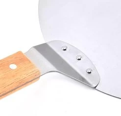 Luxe Pizzaschep Voor Verse Pizza - Extra Groot - RVS 30CM - Grote Pizza Schep Voor Oven Of BBQ Barbecue - Hout Handvat - Pizzaspatel Voor Zelfgemaakte Ovenpizza -Keukengrill 1200x1148 1