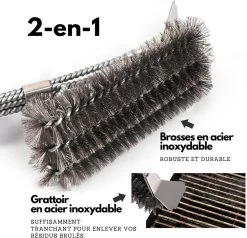 Gohh BBQ Borstel Met Schraper - Schoonmaakborstel - Barbecue Krabber Met Handige Bewaarzak 2 In 1 15 Gohh BBQ Borstel Met Schraper - Schoonmaakborstel - Barbecue Krabber Met Handige Bewaarzak 2 In 1 -Keukengrill 1200x1156 1