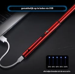 Oplaadbare Lange Dunne Elektrische Aansteker - Duurzame Plasma Aansteker - Inclusief Cadeauverpakking - BBQ – Kaarsen – Rood 6 Oplaadbare Lange Dunne Elektrische Aansteker - Duurzame Plasma Aansteker - Inclusief Cadeauverpakking - BBQ – Kaarsen – Rood -Keukengrill 1200x1170 4