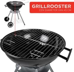 BBQ Collection Houtskoolbarbecue - Kogelbarbecue 45 X 60 Centimeter - Ronde Barbecue - Barbecue Op Wielen - Zwart - Metaal -Keukengrill 1200x1174 1