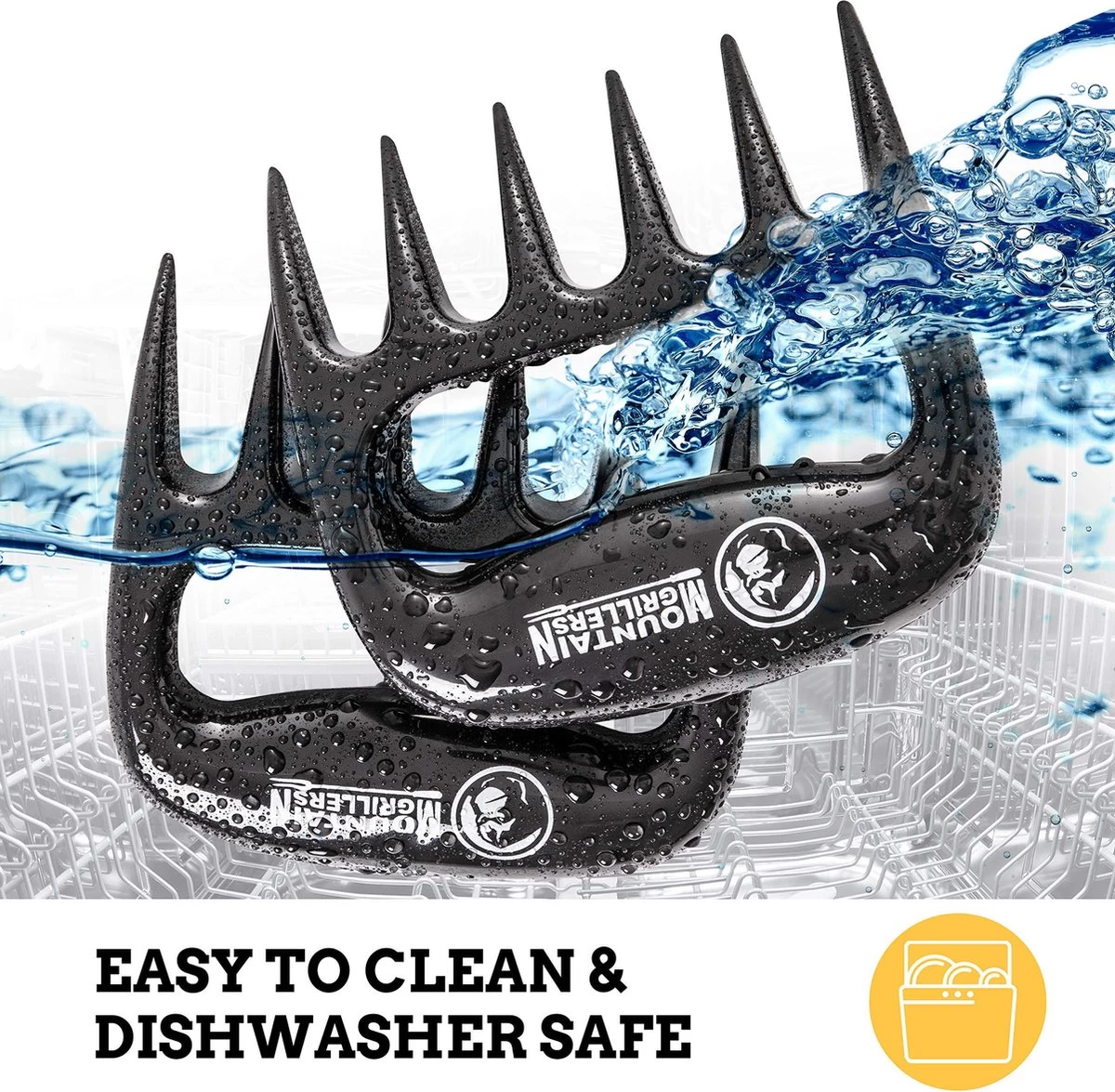 Mountain Grillers Claws-High Quality Meat Claws For American BBQ Pulled Pork-Plastic Meat Claws For Slicing-Vaatwasser Safe Bear Claws Gift Idee 4 Mountain Grillers Claws-High Quality Meat Claws For American BBQ Pulled Pork-Plastic Meat Claws For Slicing-Vaatwasser Safe Bear Claws Gift Idee - Afbeelding 4