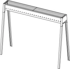 Spiedini Saté-bbq Bali 80 - Saté Houtskoolbarbecue Met Horizontaal Rooster - 80 Cm Lang, 11 Cm Breed - Materiaal: Gealuminiseerd Ijzer -Keukengrill 1200x1179