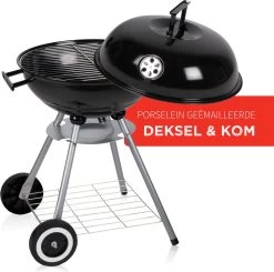 BBQ Collection Houtskoolbarbecue - Kogelbarbecue 45 X 60 Centimeter - Ronde Barbecue - Barbecue Op Wielen - Zwart - Metaal -Keukengrill 1200x1191 2