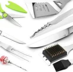 Saveur Royal® 35-delige Barbecue Gereedschapset In Roestvrij Staal - BBQ Grill Set Met Draagtas - Barbecuegerei-sets - Barbecue Accessoires Gereedschap - 35-delig -Keukengrill 1200x1195 2