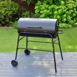 BBQ XL Houtskoolbarbecue - Cilindervorm - Grilloppervlak (LxB) 71 X 35 Cm - Zwart -Keukengrill 1200x1196