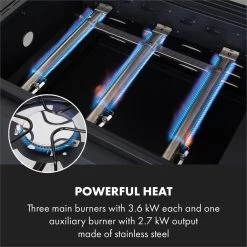 Klarstein Kingsville Double Barbecue - Houtskool- En Gasbarbecue - Smoker BBQ - Inclusief Deksels En Thermometer - Met 2 Roosters - Zwart -Keukengrill 1200x1200 114