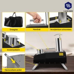 Vevor® Pizza Oven - Professionele Pizza Oven - Buitenkeuken - Pizza Gourmet - Barbecue - RVS - Tot 600°C - Met Draagtas 9 Vevor® Pizza Oven - Professionele Pizza Oven - Buitenkeuken - Pizza Gourmet - Barbecue - RVS - Tot 600°C - Met Draagtas -Keukengrill 1200x1200 178