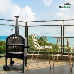 MaxxGarden Pizza Oven - Smoker Barbecue Op Hout, Houtskool Of Pellets - 45 X 65 X 158cm -Keukengrill 1200x1200 206