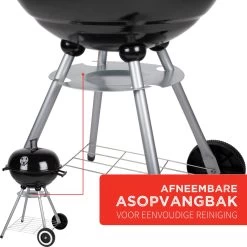 BBQ Collection Houtskoolbarbecue - Kogelbarbecue 45 X 60 Centimeter - Ronde Barbecue - Barbecue Op Wielen - Zwart - Metaal -Keukengrill 1200x1200 216