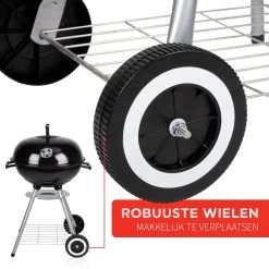 BBQ Collection Houtskoolbarbecue - Kogelbarbecue 45 X 60 Centimeter - Ronde Barbecue - Barbecue Op Wielen - Zwart - Metaal -Keukengrill 1200x1200 217