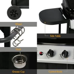 Bighorn Gasbarbecue En Grill – 2 Branders – Zwart -Keukengrill 1200x1200 22