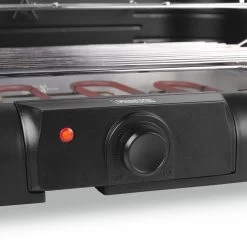Princess 112250 Elektrische BBQ Met Zijplanken - BBQ - 40x25cm - Met En Zonder Statief Te Gebruiken - Met Zijplankjes - Ook Te Gebruiken Als Tafelgrill - 2200W -Keukengrill 1200x1200 220