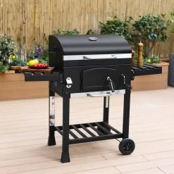 Alice's Garden Houtskool BBQ Bernard - Smoker - Verstelbare Houtskoolbak - Zwart -Keukengrill 1200x1200 228