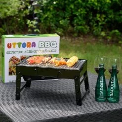 Merkloos Decopatent® Portable Houtskool BBQ - Barbecue - Inklapbaar - Barbecue Houtskool - Tafel Grill - Camping - Strand - Festival - Park -Keukengrill 1200x1200 274