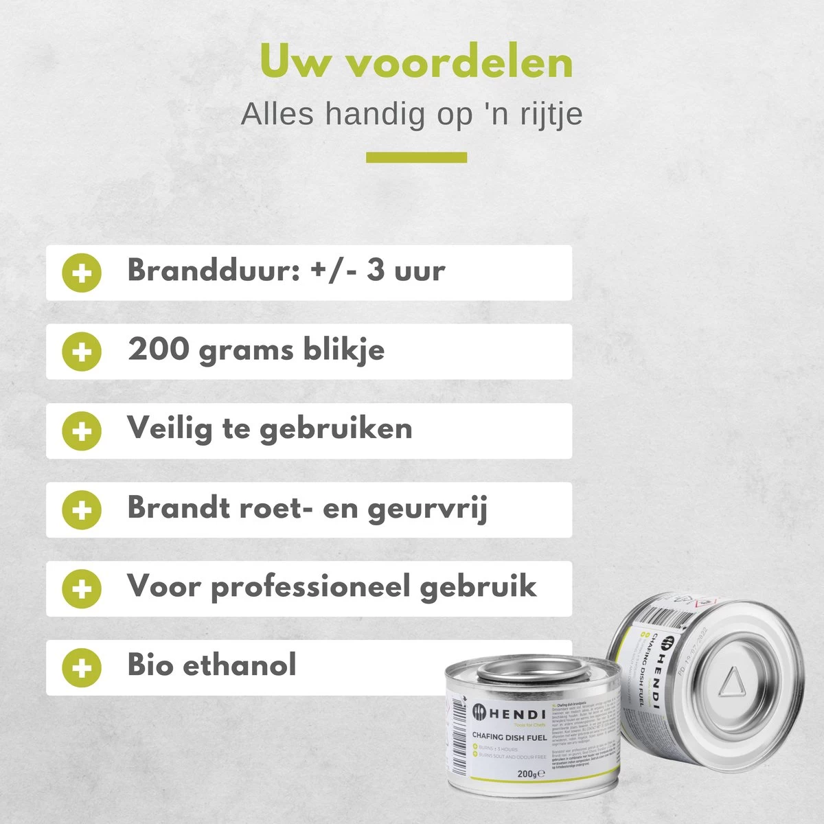 Hendi Brandpasta Voor Chafing Dish - Brandgel 200g - ( 6 Stuks ) 4 Hendi Brandpasta Voor Chafing Dish - Brandgel 200g - ( 6 Stuks ) - Afbeelding 4