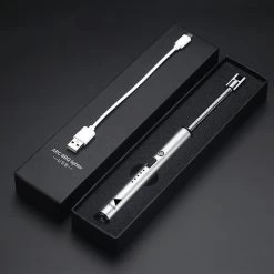 Oplaadbare Lange Elektrische Aansteker Buigbaar - Buigbare Aansteker - Duurzame Plasma Aansteker - Inclusief Cadeauverpakking - BBQ – Kaarsen – Zilver -Keukengrill 1200x1200 357